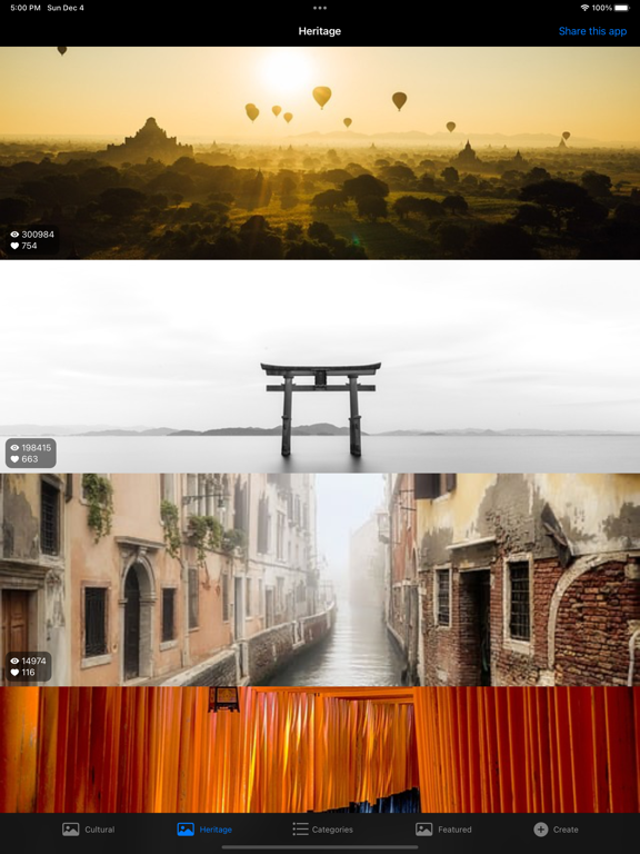 Exotic Wallpapers HD iPad screenshot 1