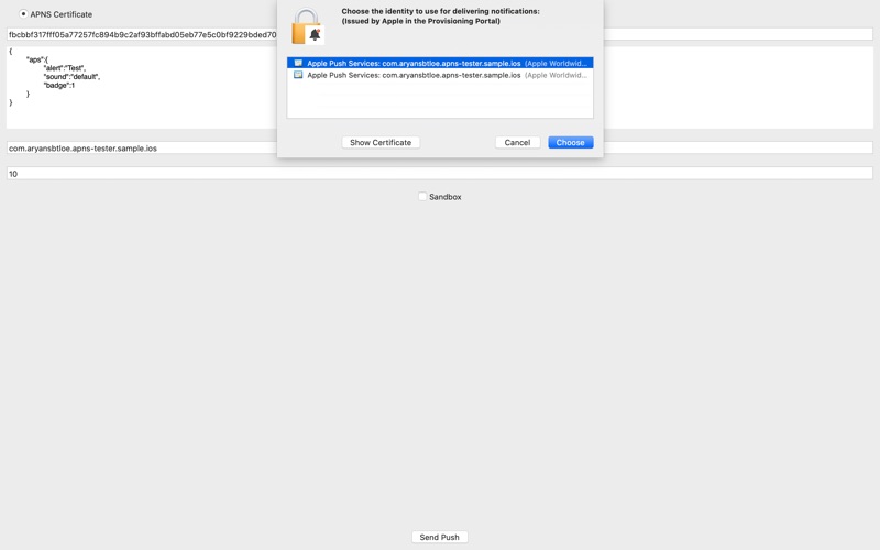 Push Notification screenshot 2